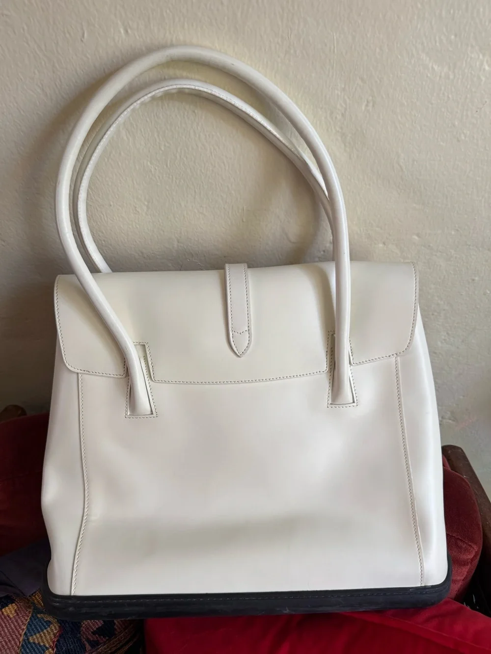 Dooney & Bourke Parasole 90s white leather handbag